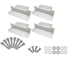 4pcs Solar Panel Mounting Brackets Aluminum Solar Panel Mount With Nuts Bolts