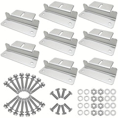 4pcs Solar Panel Mounting Brackets Aluminum Solar Panel Mount With Nuts Bolts