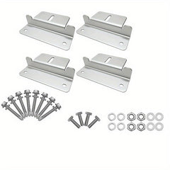 4pcs Solar Panel Mounting Brackets Aluminum Solar Panel Mount With Nuts Bolts