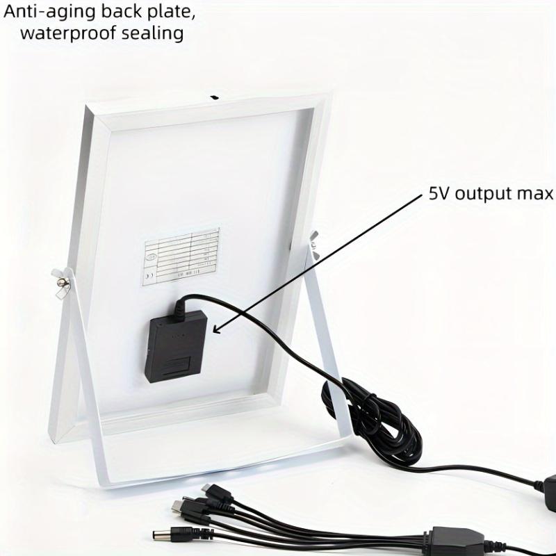 Portable 6V8W Solar Charging Board USB Fast Charge Panel