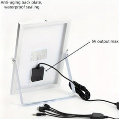 Portable 6V8W Solar Charging Board USB Fast Charge Panel
