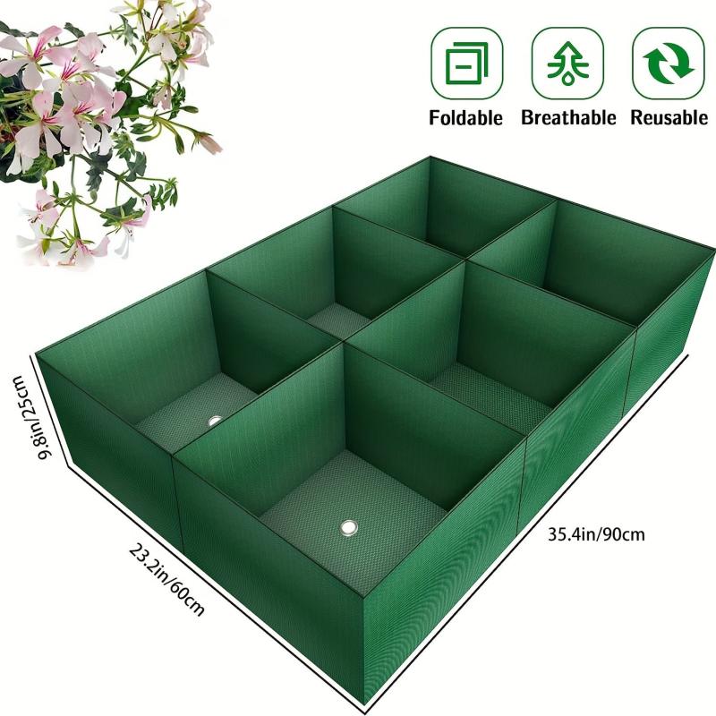 2pcs 35 Gal Elevated Garden Bed Large Planting Bag PE Garden Planting Box