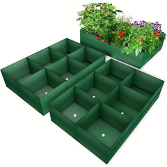 2pcs 35 Gal Elevated Garden Bed Large Planting Bag PE Garden Planting Box