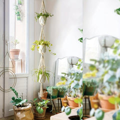 Macrame Plant Hanger 3 Tier Hanging Planter Basket