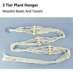 Macrame Plant Hanger 3 Tier Hanging Planter Basket