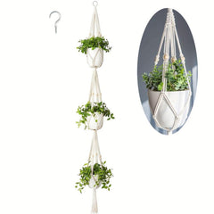 Macrame Plant Hanger 3 Tier Hanging Planter Basket
