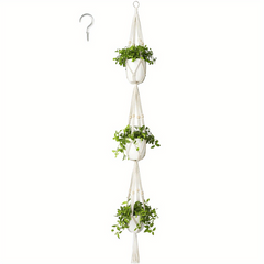 Macrame Plant Hanger 3 Tier Hanging Planter Basket