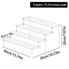 High Transparent Potted Plant Storage Rack Succulent Display Garden Flower Rack
