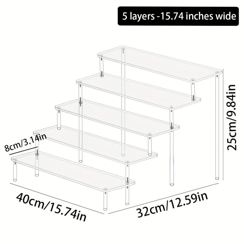 High Transparent Potted Plant Storage Rack Succulent Display Garden Flower Rack