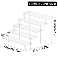 High Transparent Potted Plant Storage Rack Succulent Display Garden Flower Rack