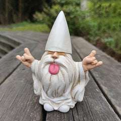 1pc Rocker Gnome Fairy Garden Resin Craft Statue Home Decoration Ornament