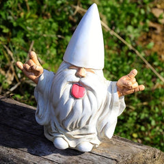 1pc Rocker Gnome Fairy Garden Resin Craft Statue Home Decoration Ornament