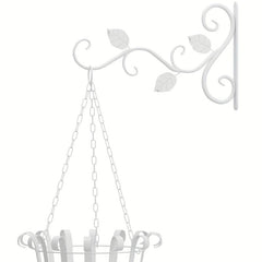 2pcs Hanging Plant Bracket Wrought Iron Planter Hooks Outdoor Indoor Decor