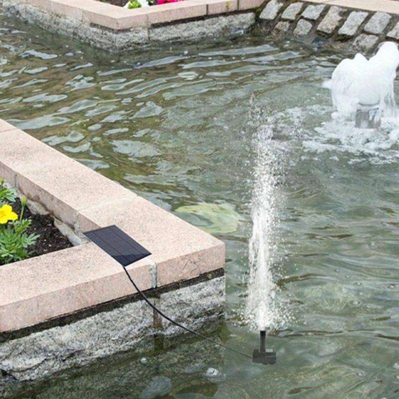 Solar Fountain Pump DIY 6 Nozzles Bird Bath Ponds Pools Gardens Fish Tanks