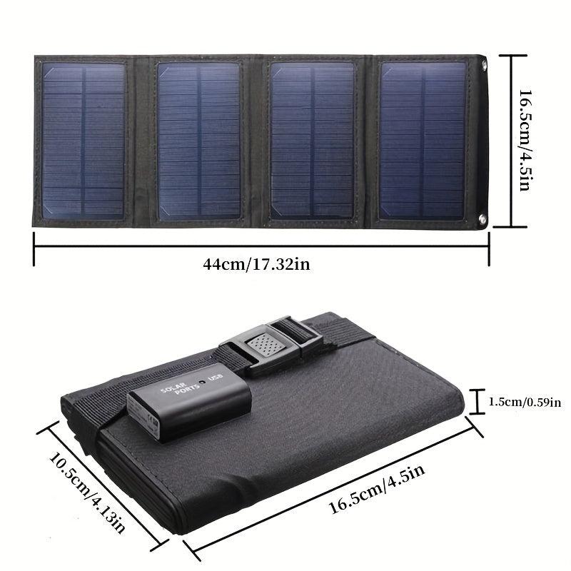 Portable 20W Solar Panel Charger for Phone Charging on the Go