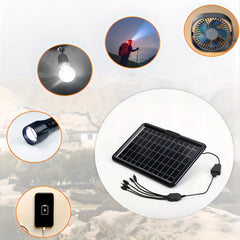 Portable Solar Panel Waterproof USB Fast Charging Outdoor Emergency Charging