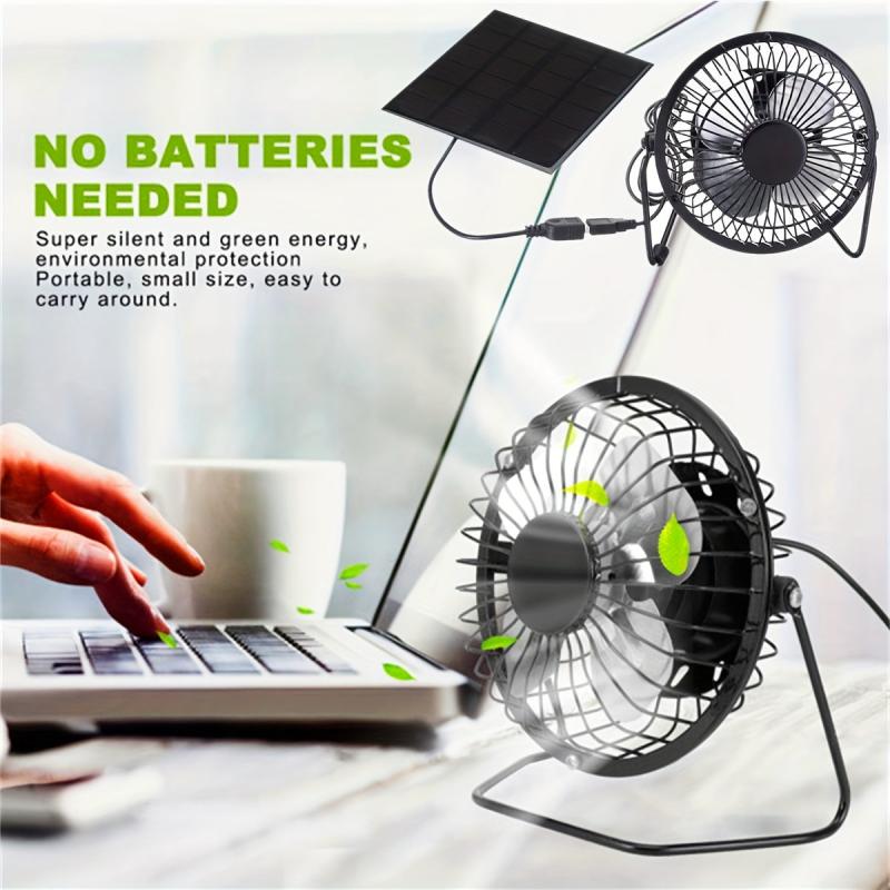 5W USB Solar Exhaust Fan Air Extractor Mini Ventilator