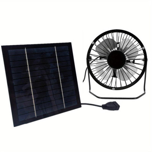 5W USB Solar Exhaust Fan Air Extractor Mini Ventilator