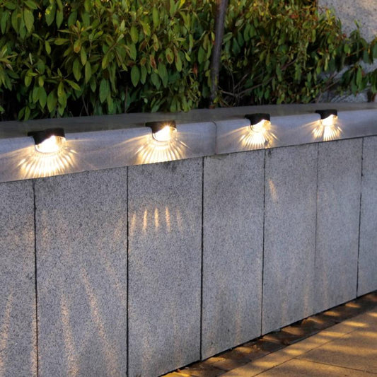 4pcs Solar Deck Lights Outdoor Solar Step Lights Waterproof