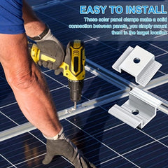 4pcs Solar Panel Mid Clamp Aluminum Mounting Accessories