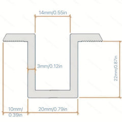 4pcs Solar Panel Mid Clamp Aluminum Mounting Accessories
