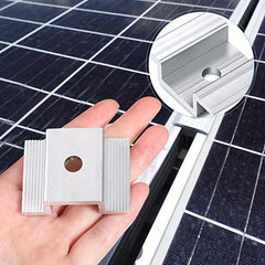 4pcs Solar Panel Mid Clamp Aluminum Mounting Accessories