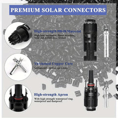 Solar Connectors MC4 Male Female IP67 Waterproof for Panel Cable