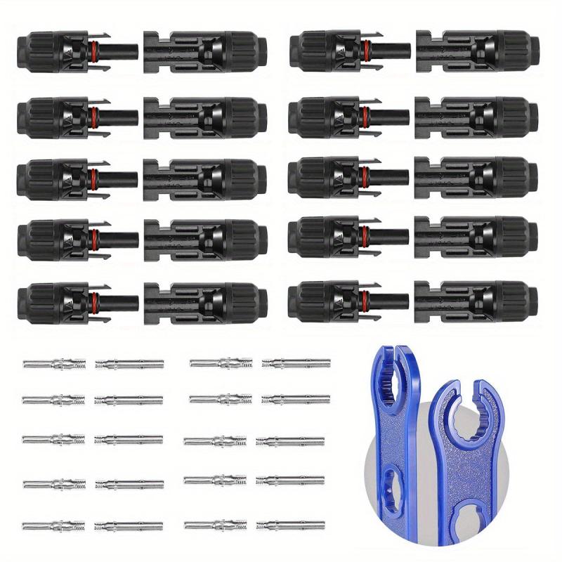 Solar Connectors MC4 Male Female IP67 Waterproof for Panel Cable