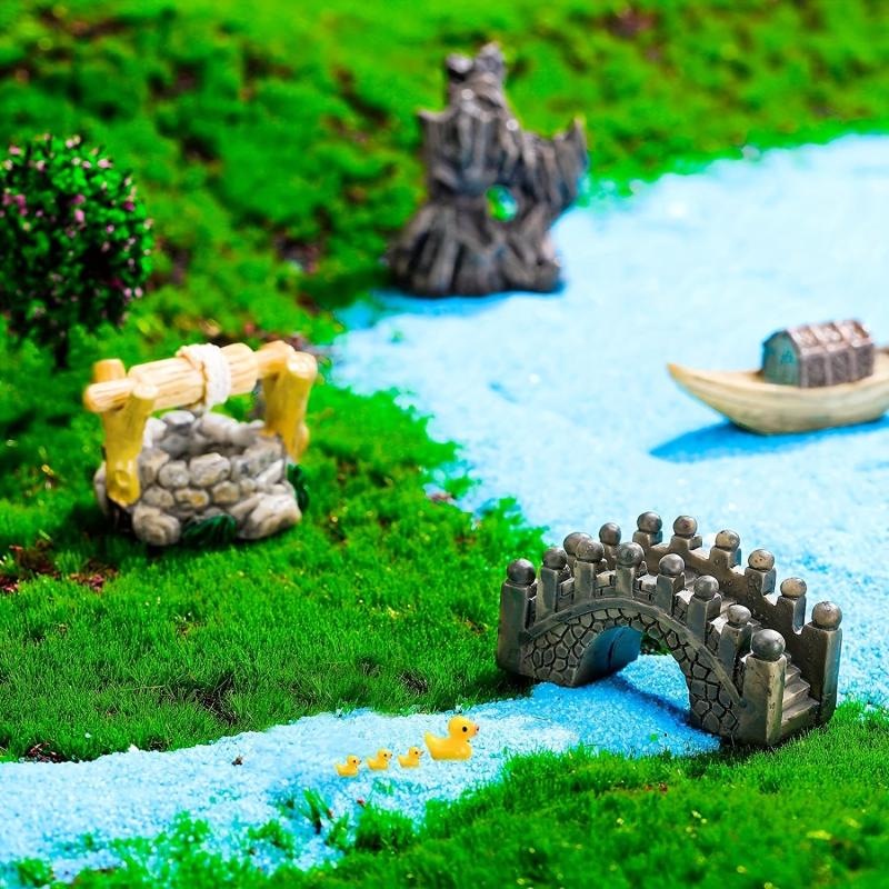 12pcs Garden Resin Figurines Accessories for DIY Fairy Garden Bonsai Art Decor