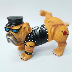 Resin Bulldog Statue for Home Garden Decoration