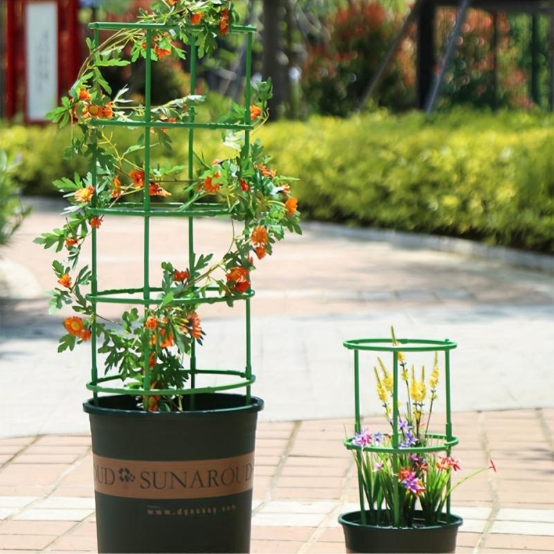 9pcs Garden Pots Stackable Plant Stand Plant Support Ring for Potted Plants