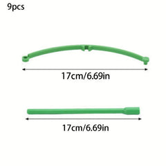 9pcs Garden Pots Stackable Plant Stand Plant Support Ring for Potted Plants