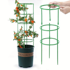 9pcs Garden Pots Stackable Plant Stand Plant Support Ring for Potted Plants