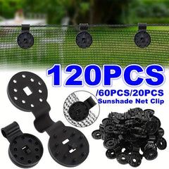 20pcs Sun Shading Net Clip Reusable Greenhouse Film Clamp Outdoor Tent Hook