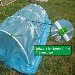 10pcs Greenhouse Clamps Hoops Garden Netting Clips