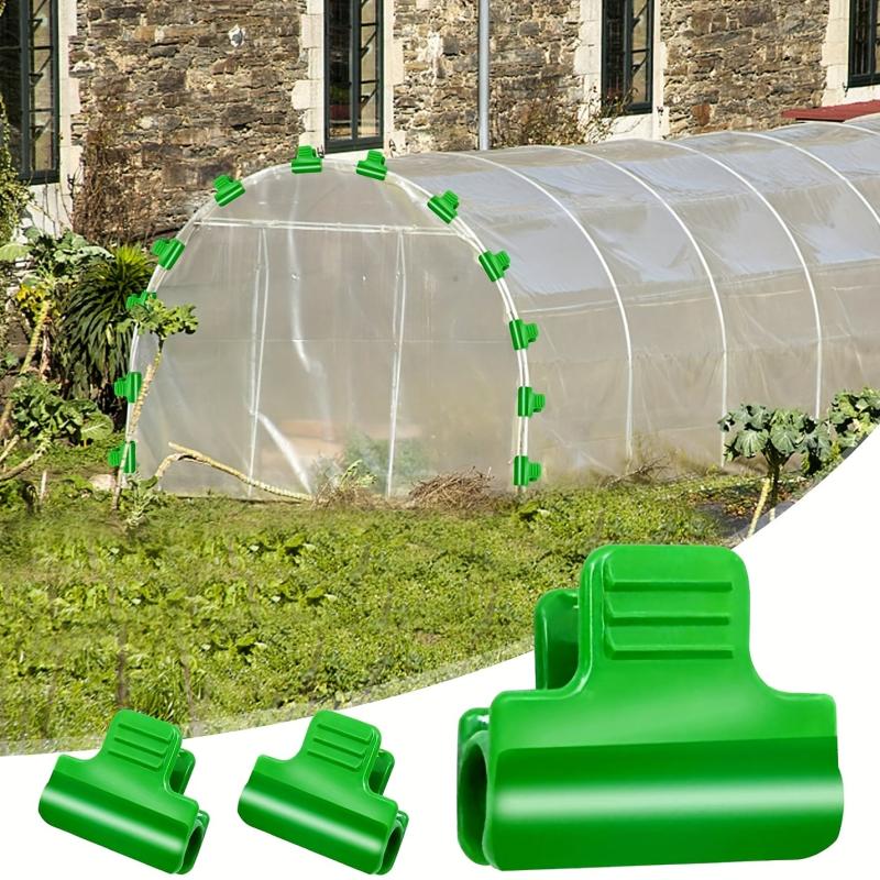 10pcs Greenhouse Clamps Hoops Garden Netting Clips
