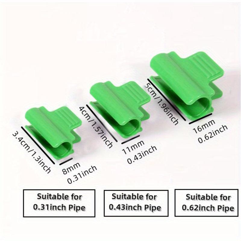 10pcs Greenhouse Clamps Hoops Garden Netting Clips