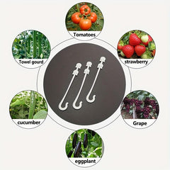 50 Plant Fruit Hooks for Tomato and Eggplant Planting
