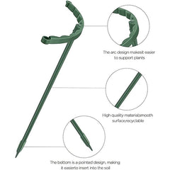 Plastic Support Pile Stand for Flowers Greenhouses Arrangement Fixing Rod Holder