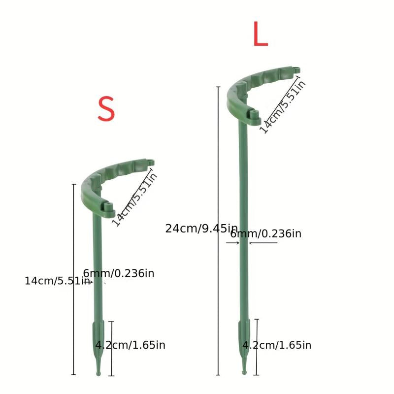 Plastic Support Pile Stand for Flowers Greenhouses Arrangement Fixing Rod Holder