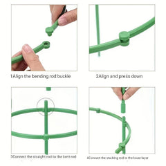 Rattan Climbing Flower Rack Lotus Leaves Protector Gardening Support Rod