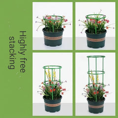 Rattan Climbing Flower Rack Lotus Leaves Protector Gardening Support Rod