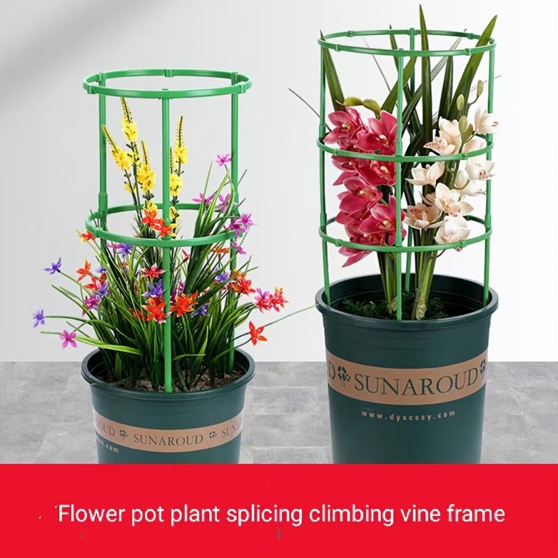 Rattan Climbing Flower Rack Lotus Leaves Protector Gardening Support Rod