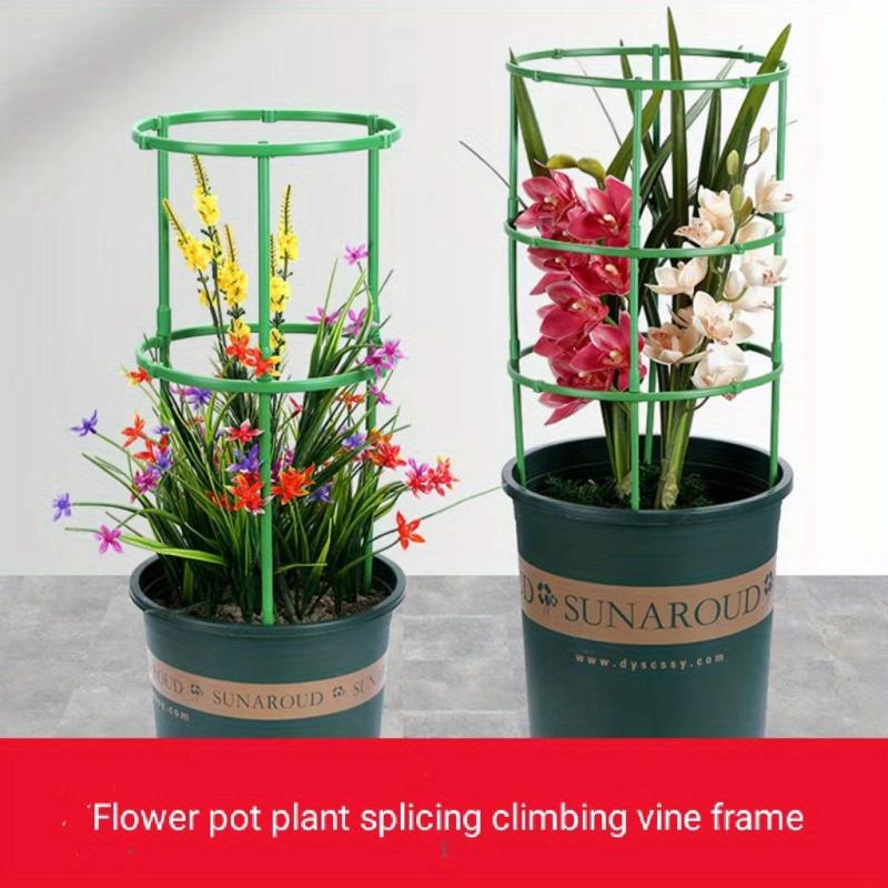 Rattan Climbing Flower Rack Lotus Leaves Protector Gardening Support Rod