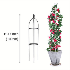 Garden Obelisk Trellis For Climbing Plants Outdoor - Rustproof Plant Support