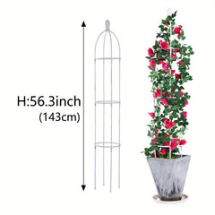 Garden Obelisk Trellis For Climbing Plants Outdoor - Rustproof Plant Support
