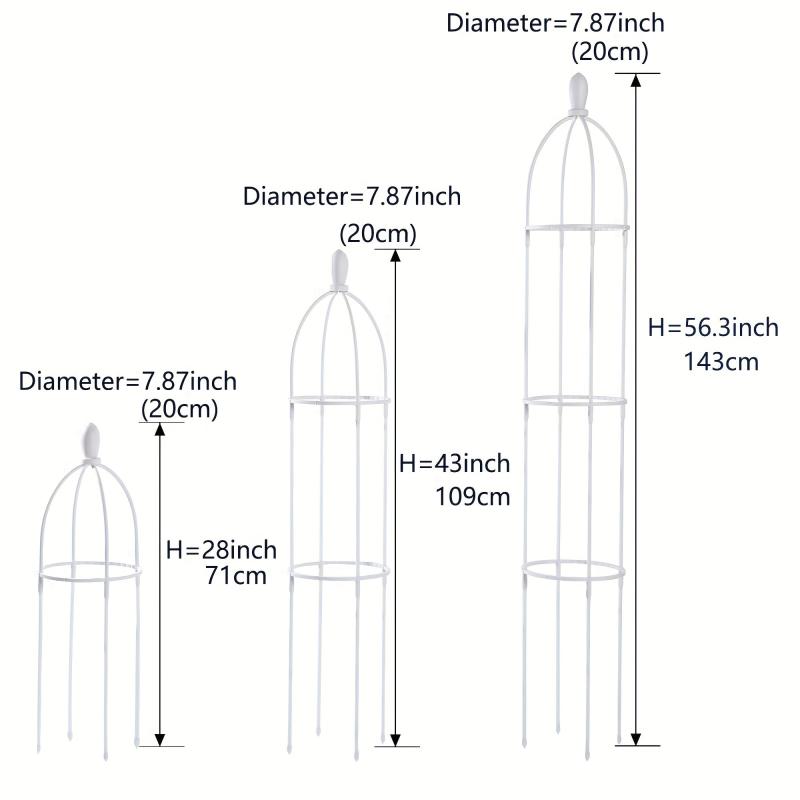 Garden Obelisk Trellis For Climbing Plants Outdoor - Rustproof Plant Support