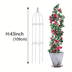 Garden Obelisk Trellis For Climbing Plants Outdoor - Rustproof Plant Support