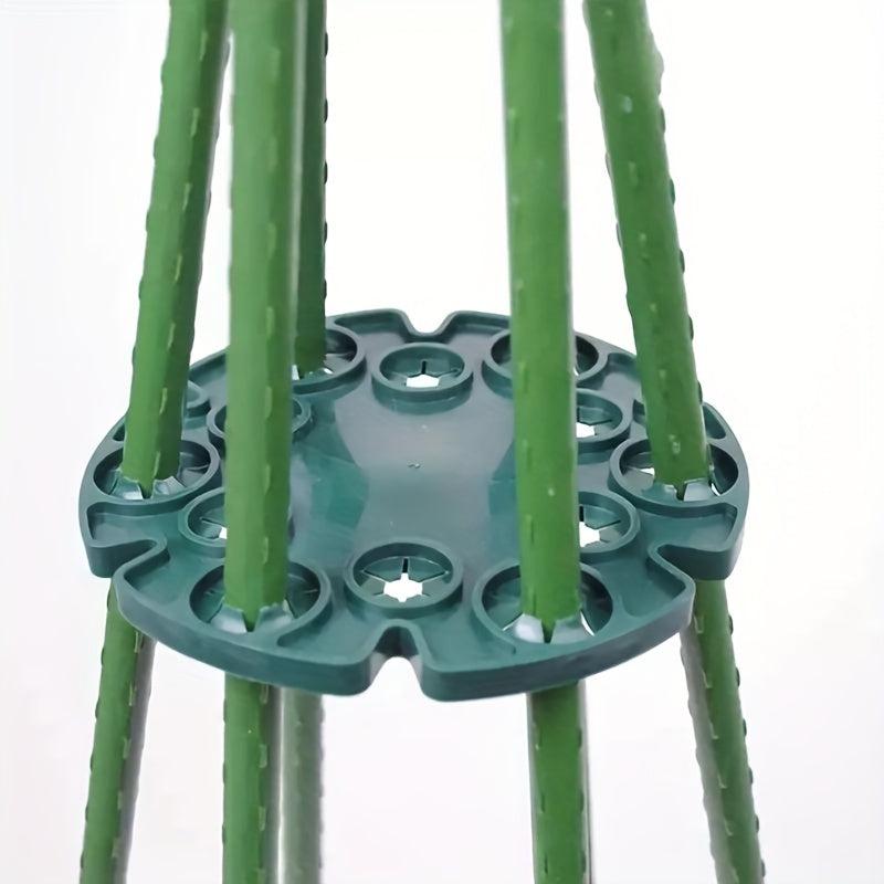 Bamboo Disc Flower Pillar Climbing Frame Fruit Support Plant