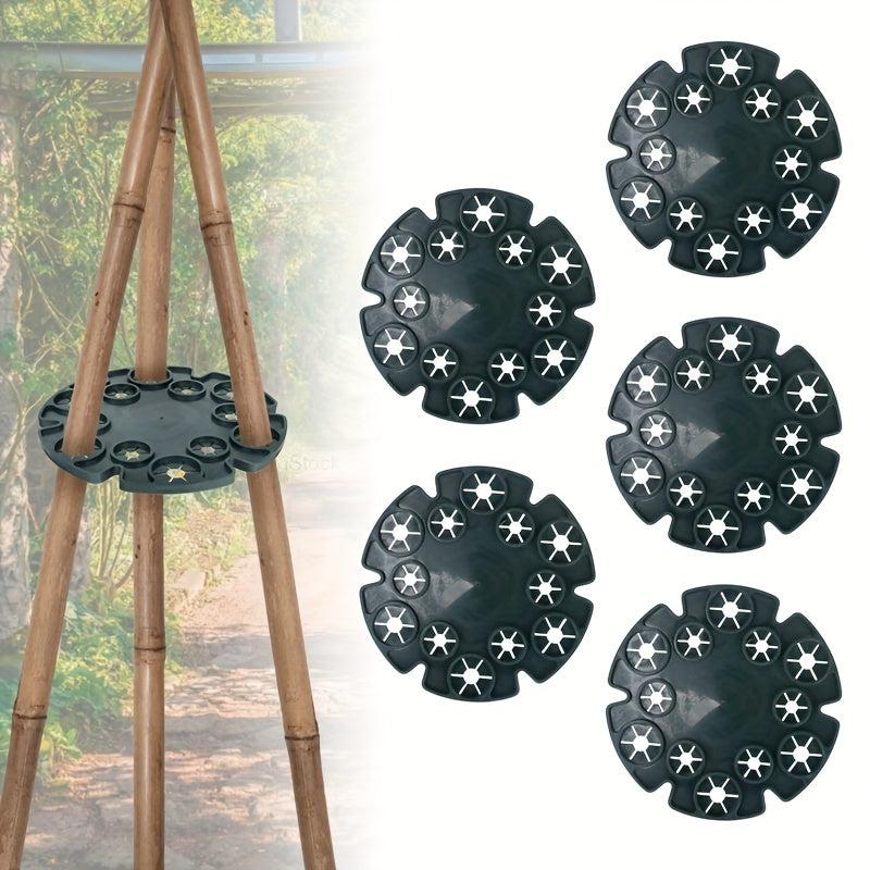 Bamboo Disc Flower Pillar Climbing Frame Fruit Support Plant